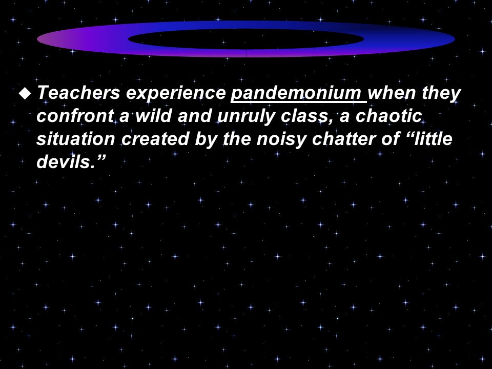 another word for chaos pandemonium