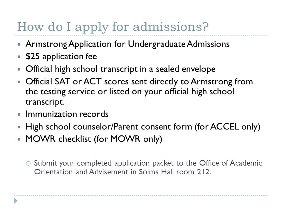 How do I apply for admissions.
