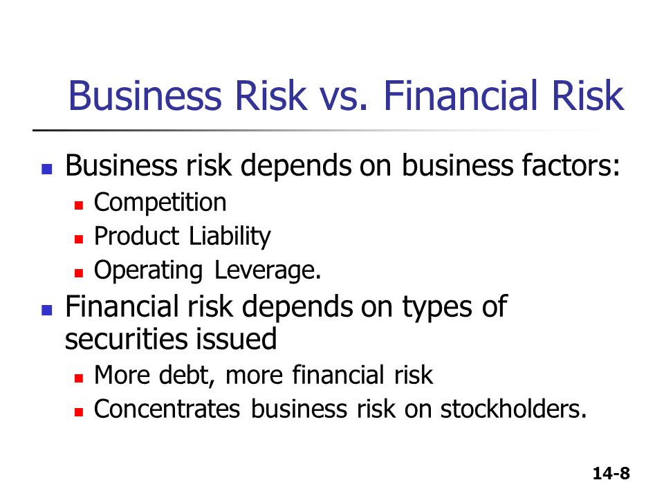 Business risk. Risk Factors for Business. Typical Business risks. Risk Finance.