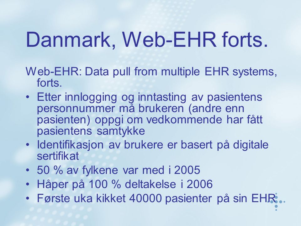 Patient Data on Demand Nordisk workshop København ppt download