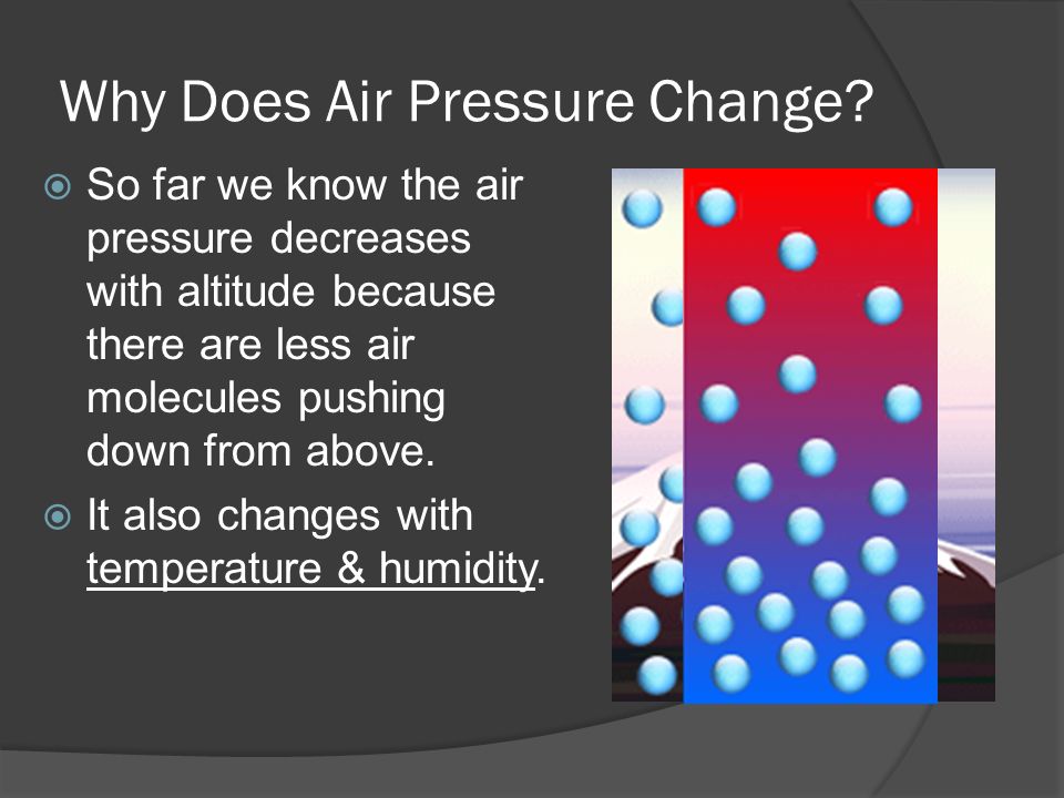 Why Does Air Pressure Change.