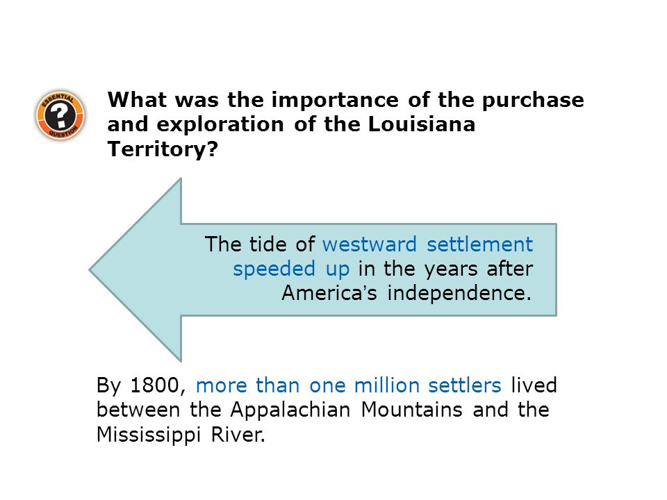What was the importance of the purchase and exploration of the Louisiana Territory.