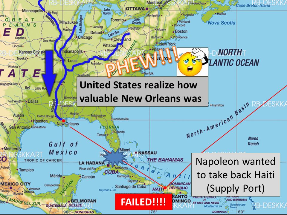 Napoleon wanted to take back Haiti (Supply Port) FAILED!!!.