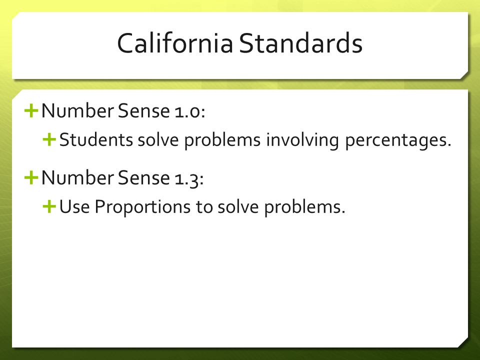 Chapter 6 Percents Section 4 Solving Percent Problems Using