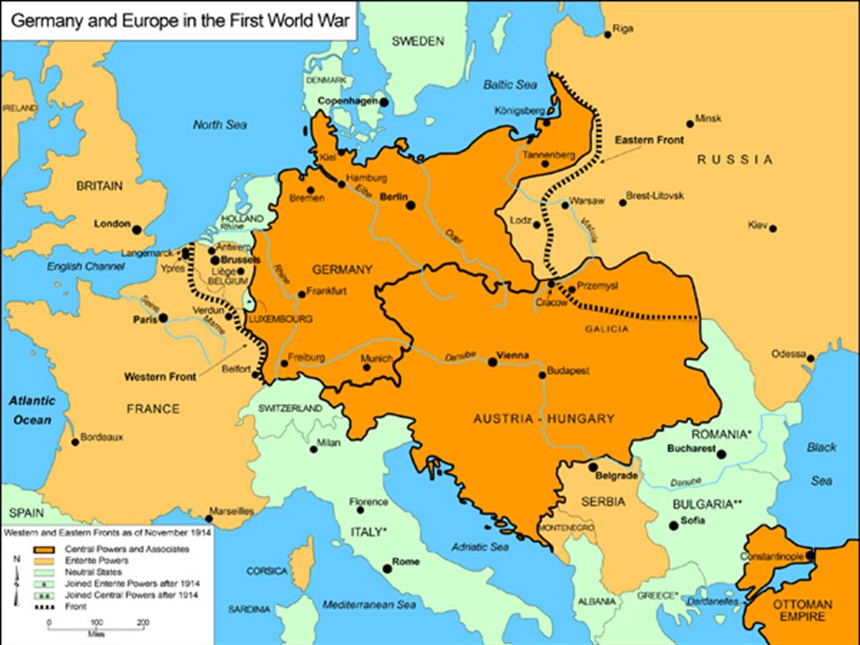 Europe: Major Theaters of Warfare  II. Eastern Front: 1914  German victories over the Russians  Battle of Tannenberg  Battle of the Masurian Lakes. - ppt download