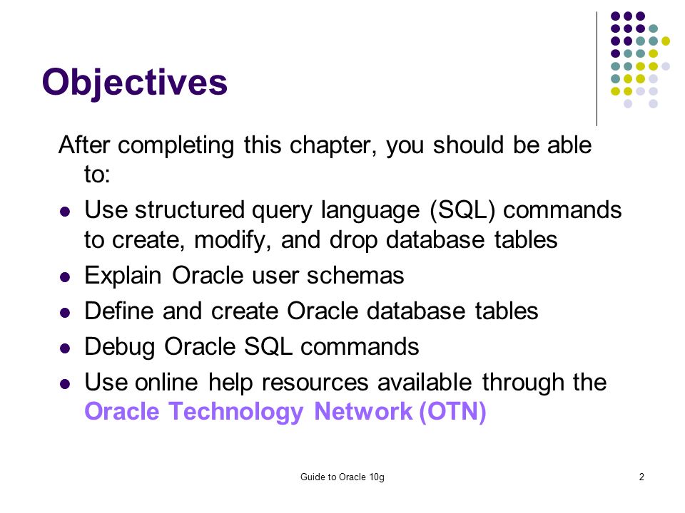 oracle 10g2 oracle 10g2