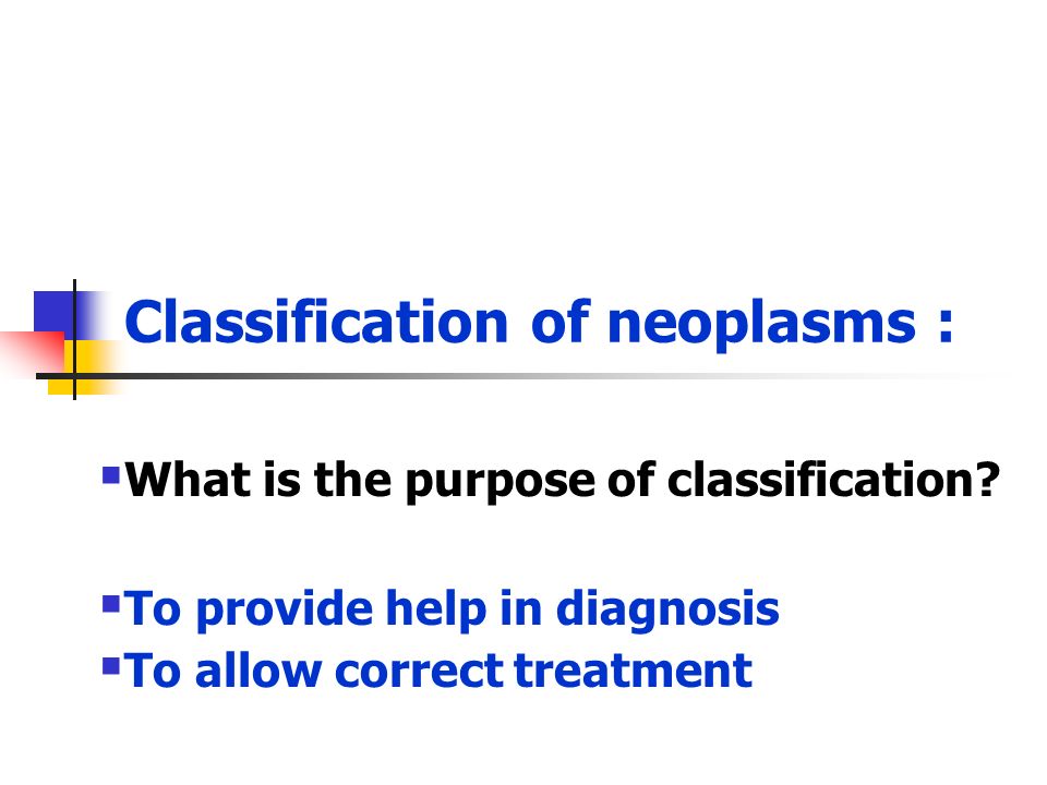  What is the purpose of classification.