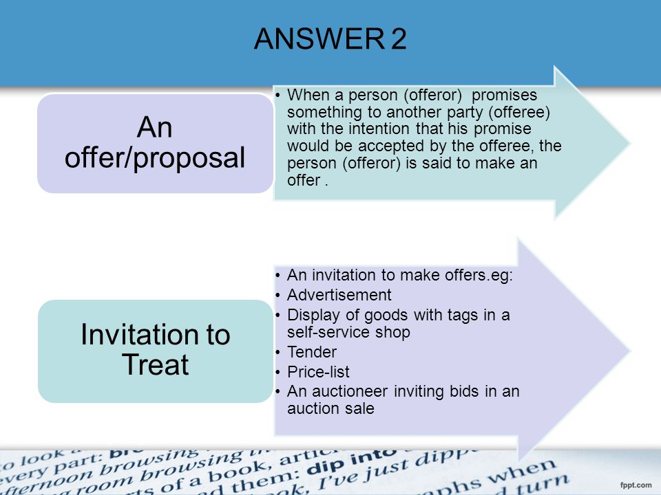 distinguish between offer and invitation to treat