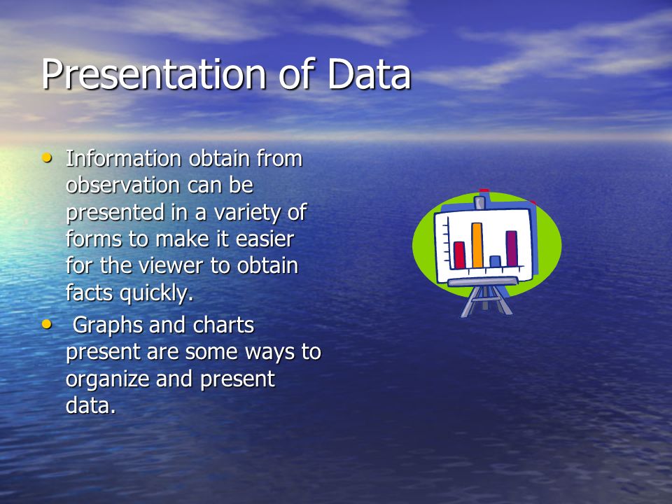 Reduce the data with the best measure of central tendency Reduce the data with the best measure of central tendency Graph the data Graph the data Look for patterns and relations Look for patterns and relations Look at the shape of the graph Look at the shape of the graph Evaluate – Do you see any trends or patterns in the data.
