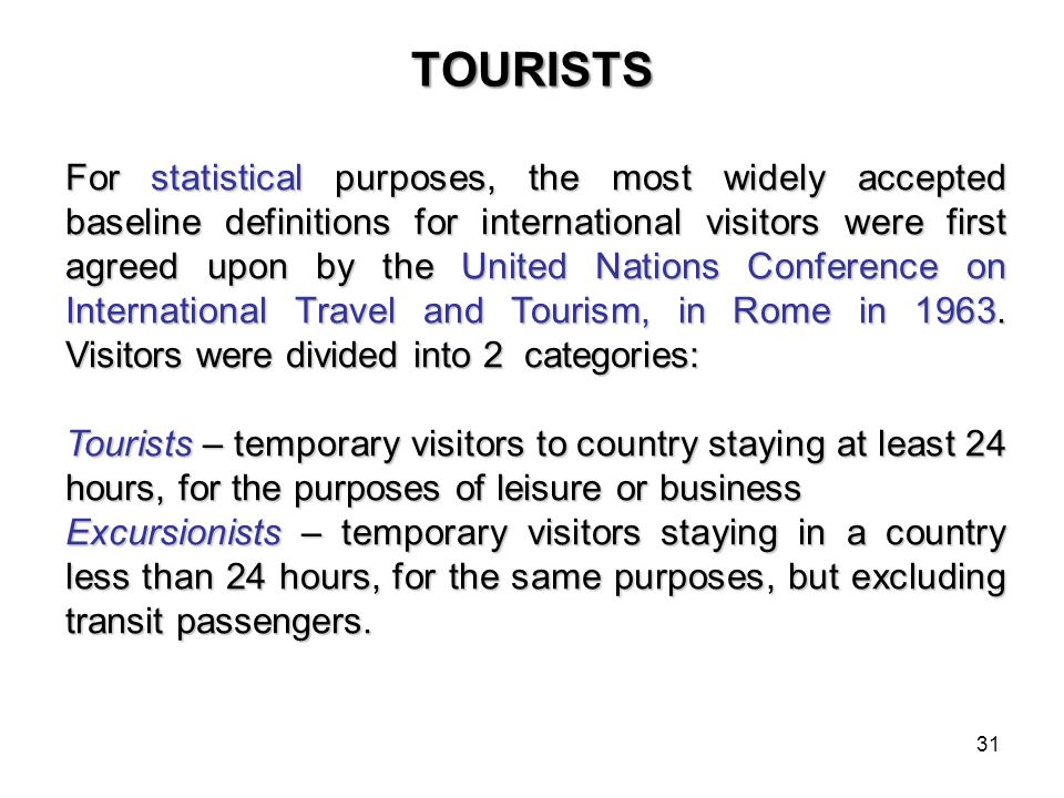 international excursionist definition