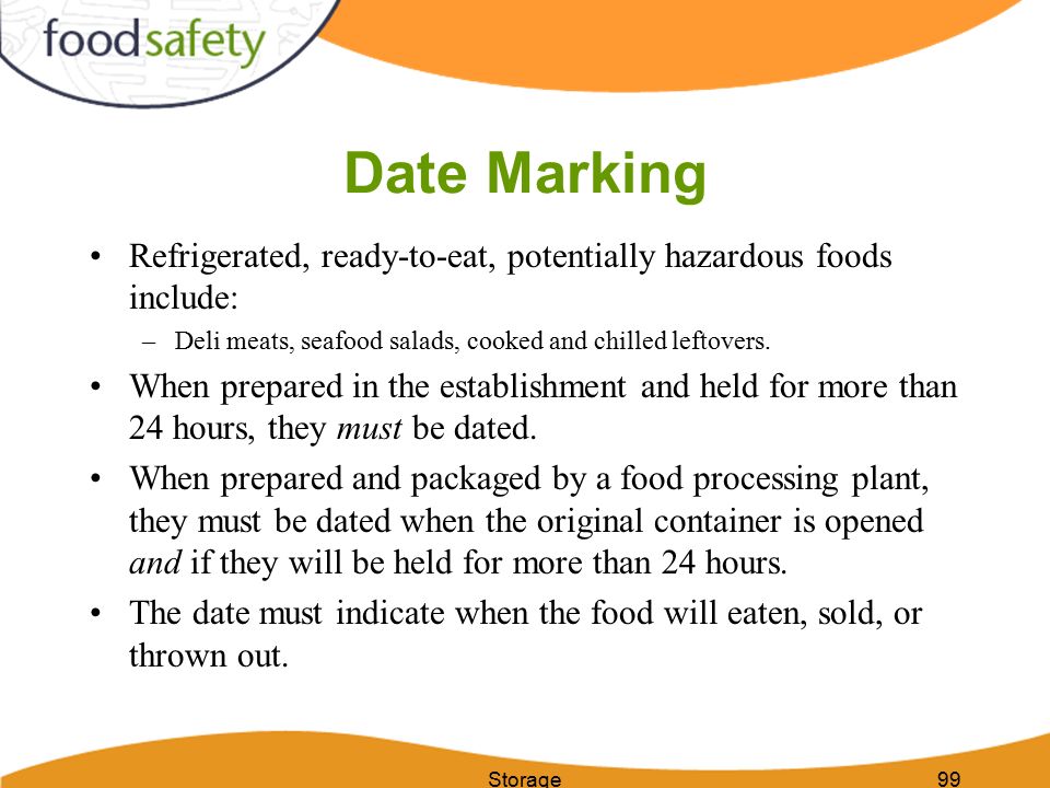 potentially hazardous foods include