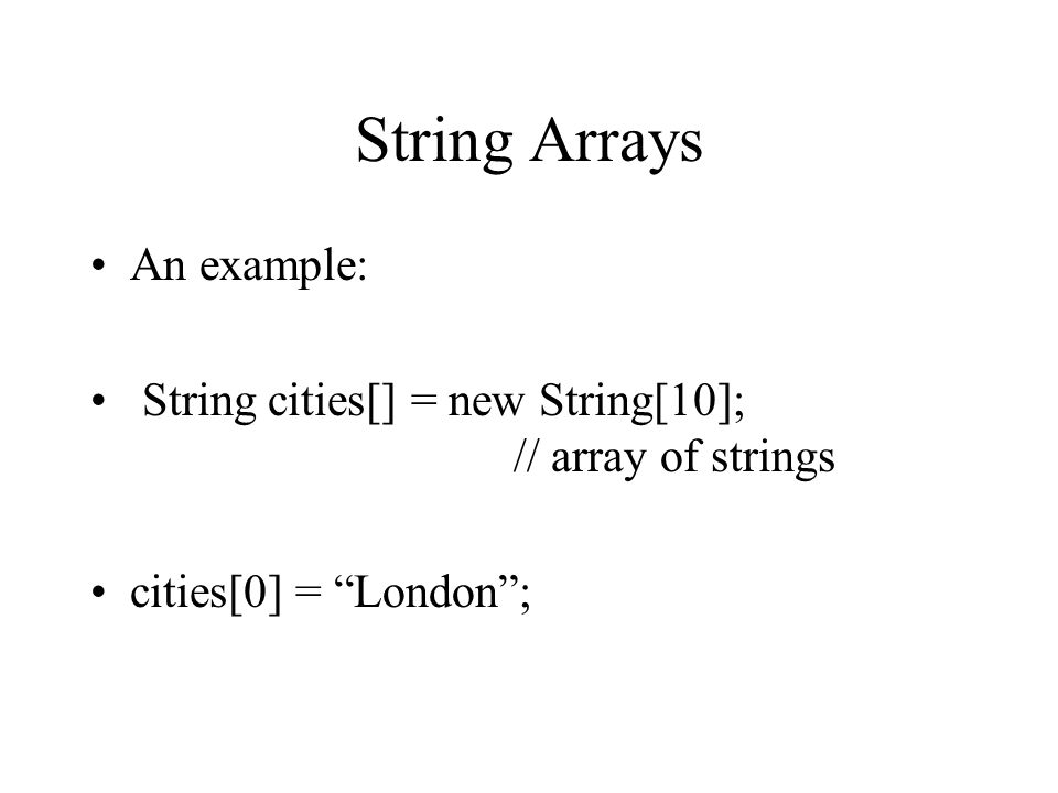IB103 Week 3 String Arrays & Processing Chapter ppt download