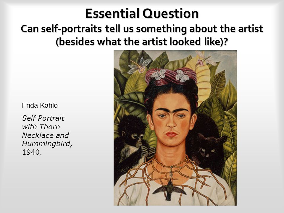 The expressive self- portraits of Frida Kahlo Self-Portrait with Cropped  Hair Frida Kahlo Oil on canvas, 15 3/4 x 11