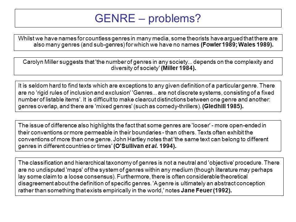 GENRE – what is it? Create a spider diagram of film genres. How many  different ways are there to categorise films? So…what is genre? And why is  there a. - ppt download