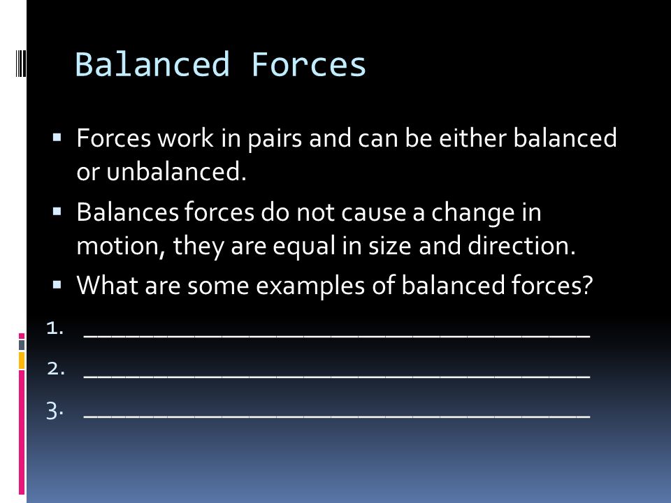 Balanced And Unbalanced. Gps S8p3. Students Will Investigate 