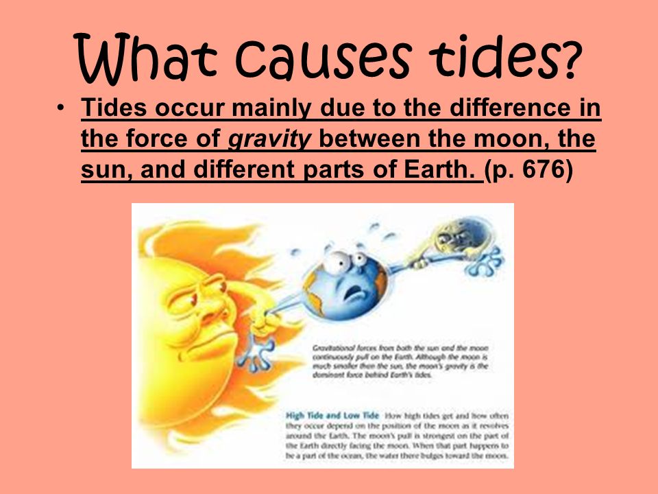 What are tides? The daily rise and fall of Earth's waters at its coastline.  - ppt download