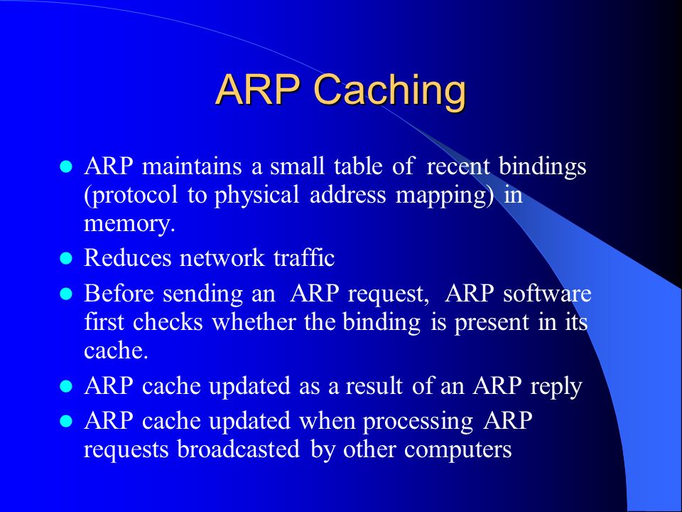 Chapter 19 Binding Protocol Addresses (ARP) A frame transmitted across a  physical network must contain the hardware address of the destination.  Before. - ppt download
