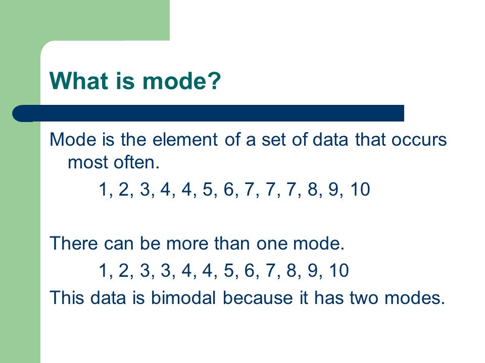 Warm Up for 7/21 What are mean, median, mode, and range? How do you find  the measures of central tendency? - ppt download