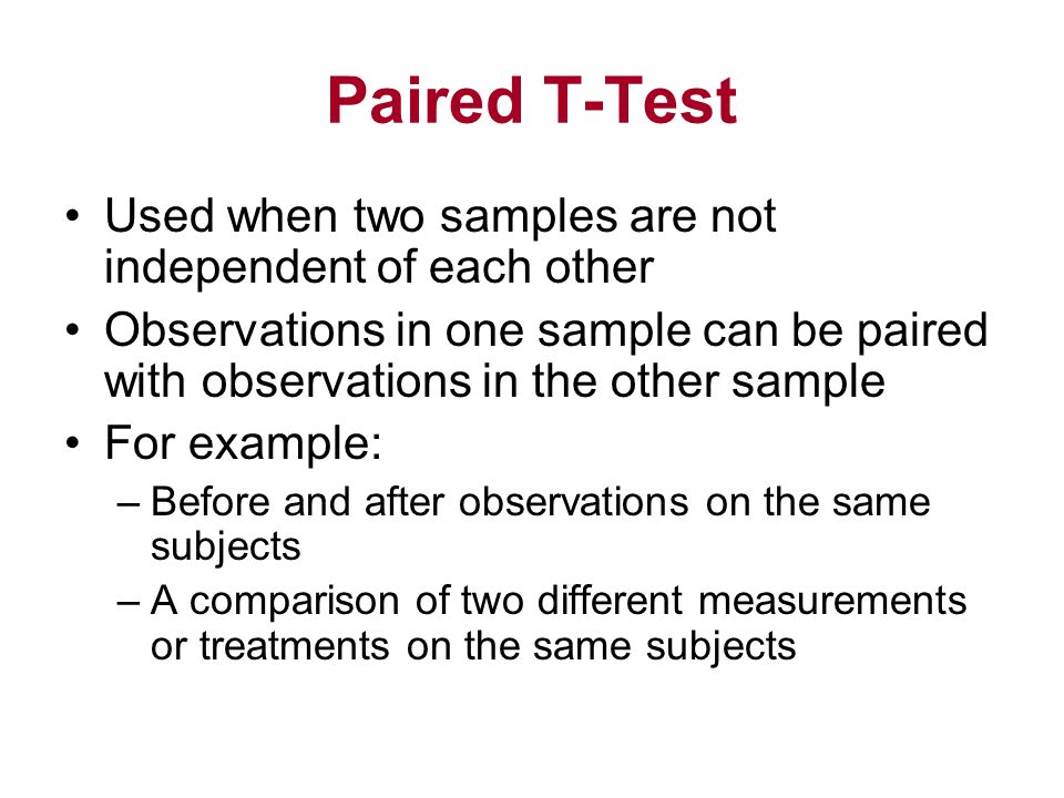 Example One Sample T Test Researchers Are Interested In Whether The Pulse Rate Of Long Distance Runners Differs From That Of Other Athletes They Randomly Ppt Download