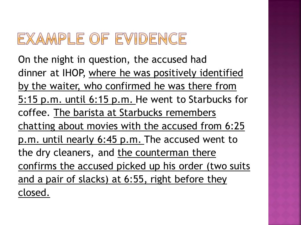 the accused summary