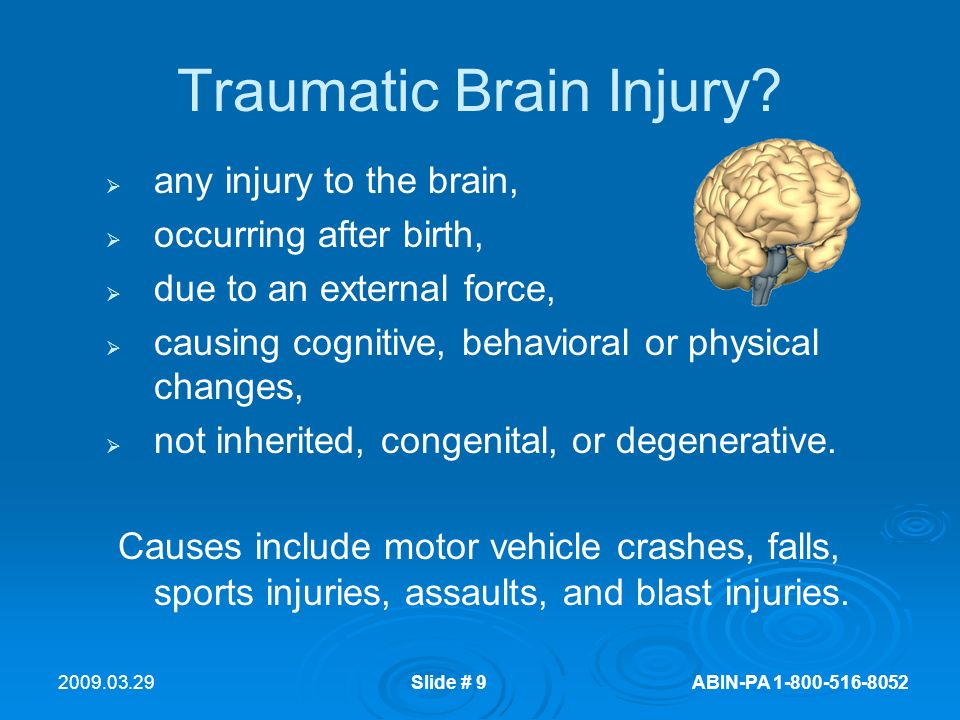 Slide # 1 ABIN-PA WELCOMING PEOPLE IN RECOVERY FROM BRAIN INJURY PA ...