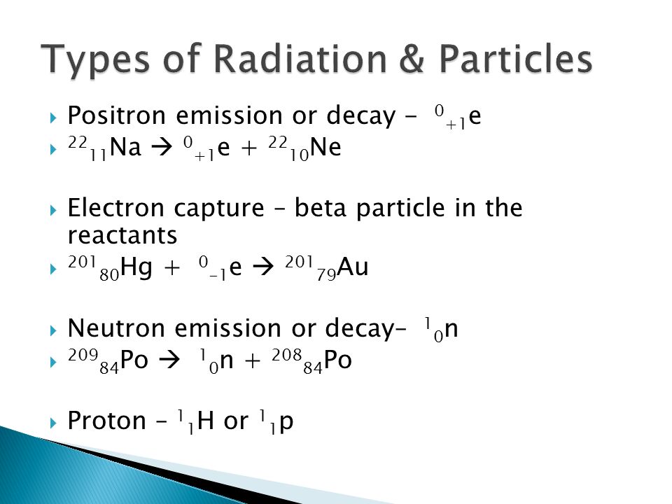 chapter 18 mass symbol element name or symbol mass electron capture symbol