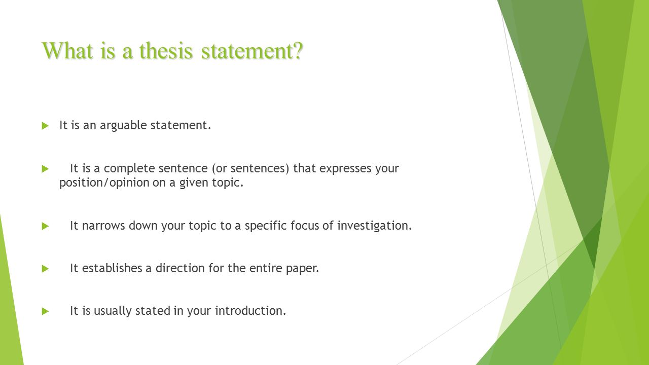 Writing a Thesis Statement: Literary Analysis Mrs. Pelletier