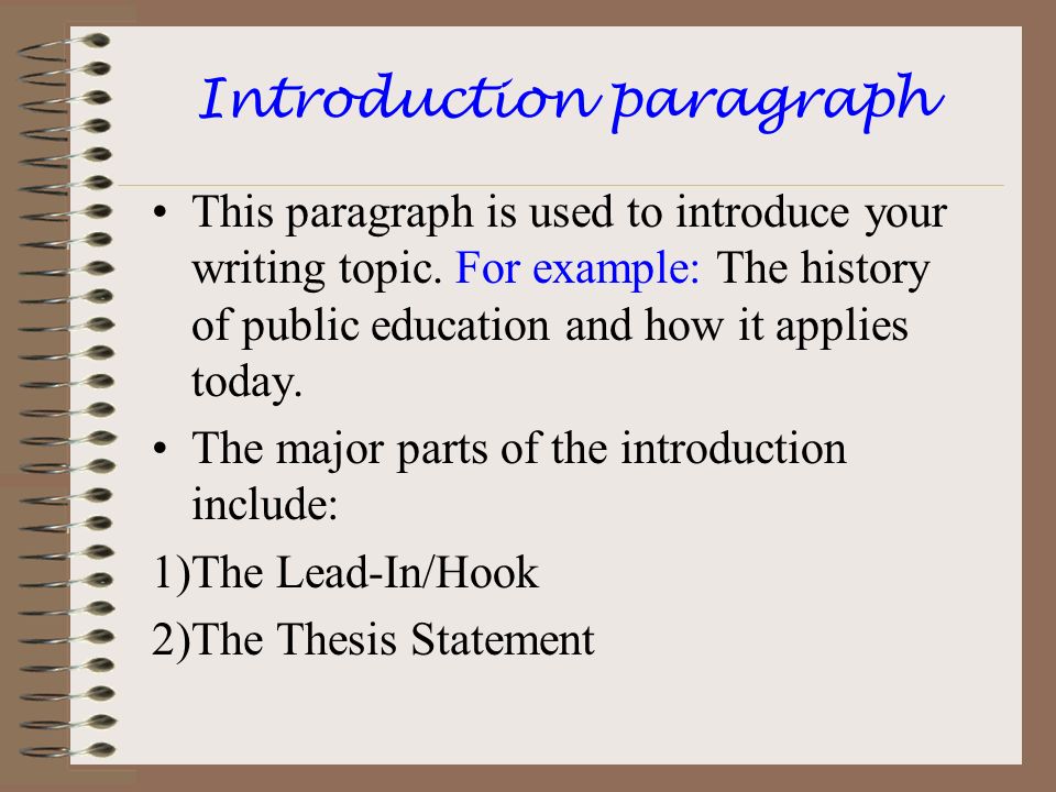 introduction paragraph help