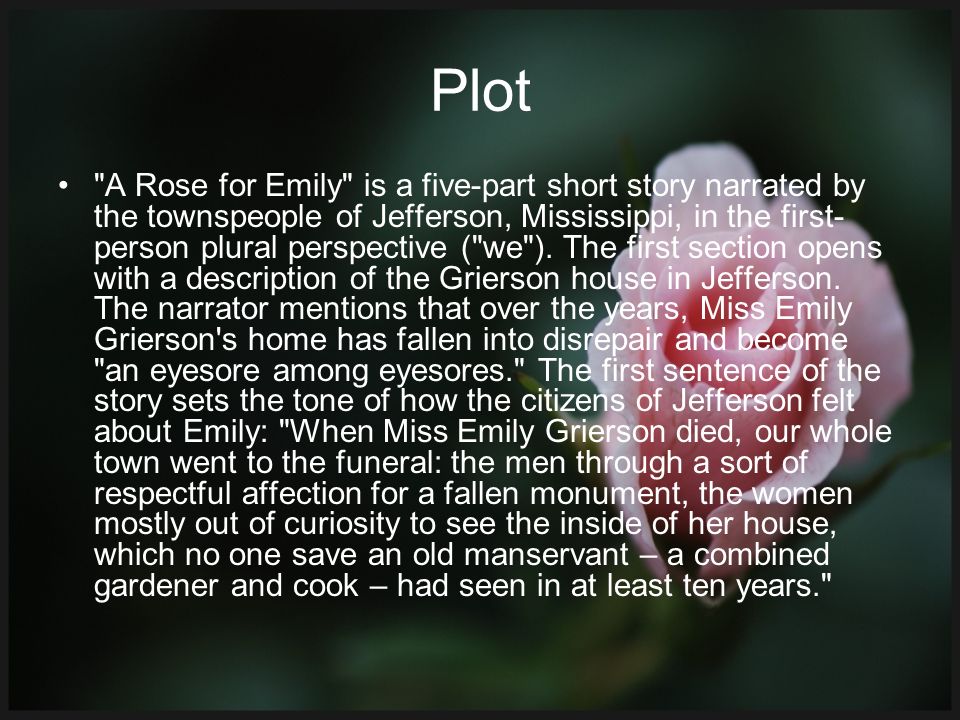a rose for emily short story