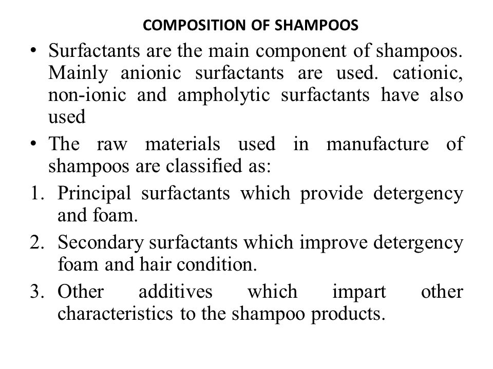 SHAMPOOS. INTRODUCTION The word 'cosmetics' arises from a Greek word  'kosmeticos' which means to adorn. Since that time any material used for  beautification. - ppt download