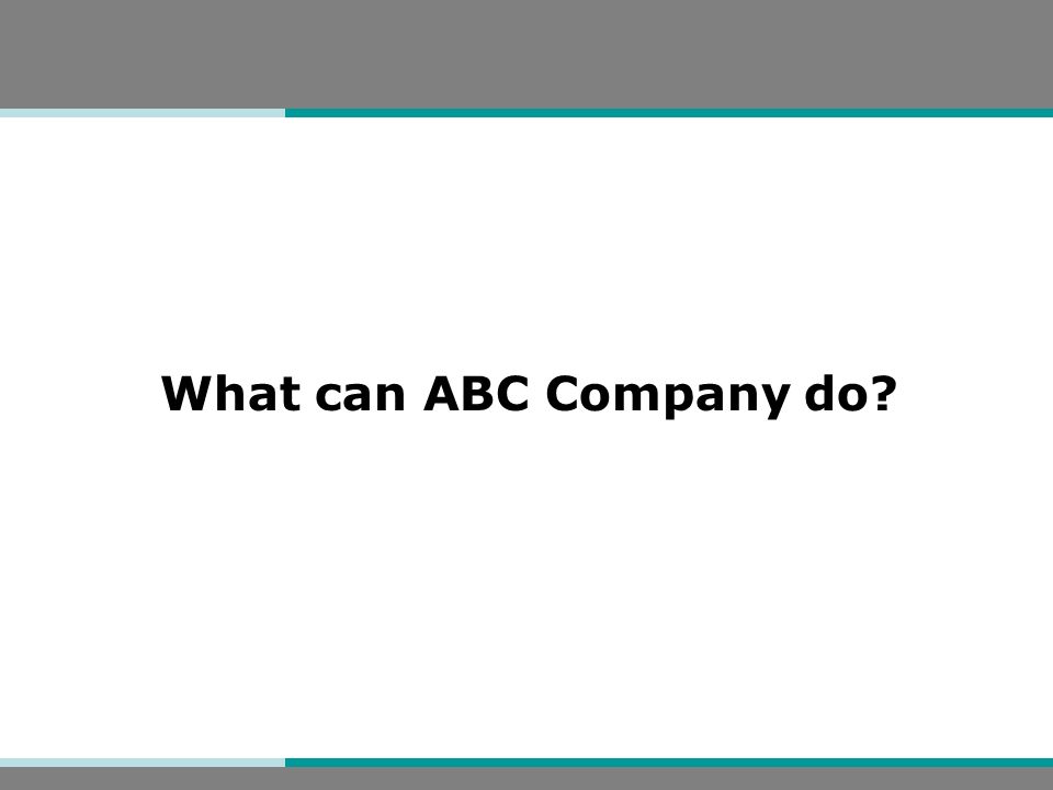 What can ABC Company do
