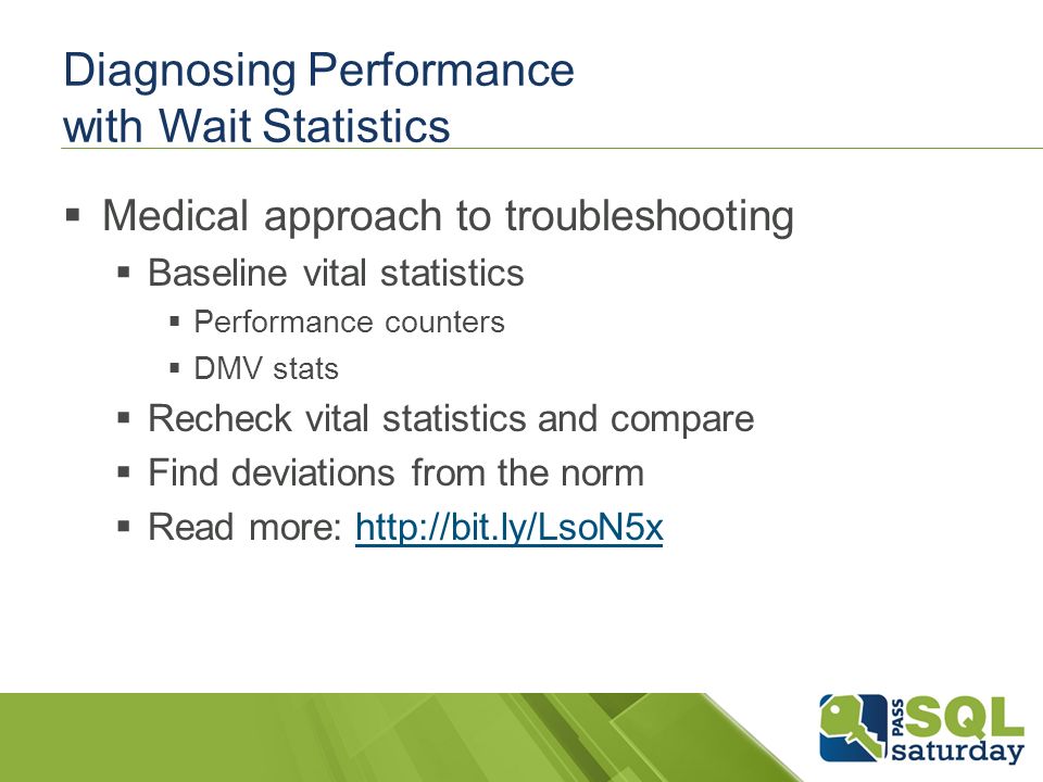 Diagnosing Performance with Wait Statistics Robert L Davis Principal  Database - ppt download
