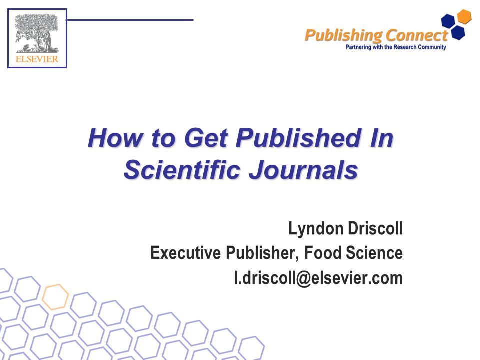 How to get published in Scientific Journals