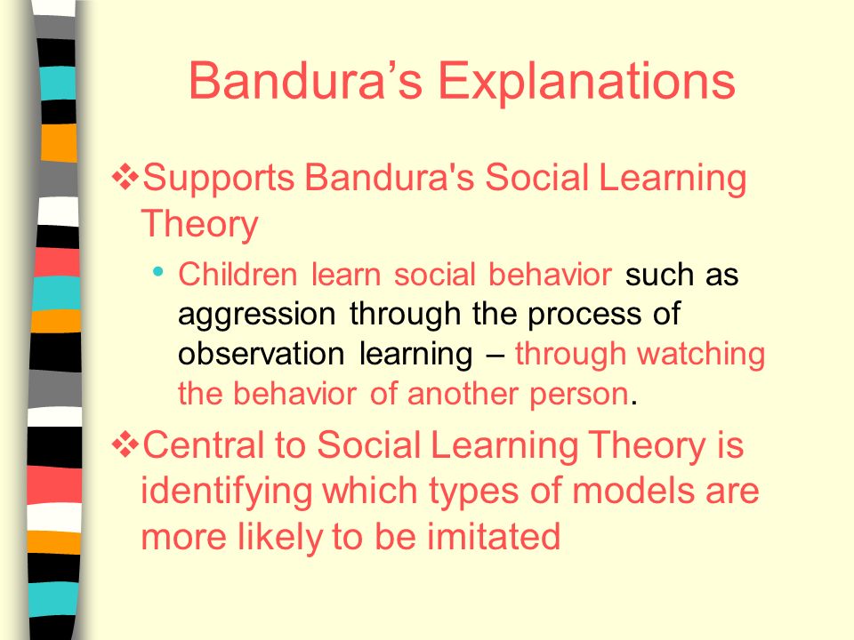 Bandura aggression theory sale