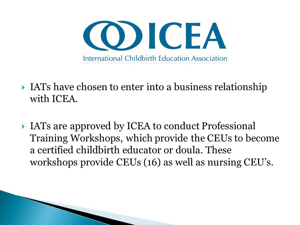 ICEA Approved Trainer IAT Program ICEA Is A Nonprofit Organization ...