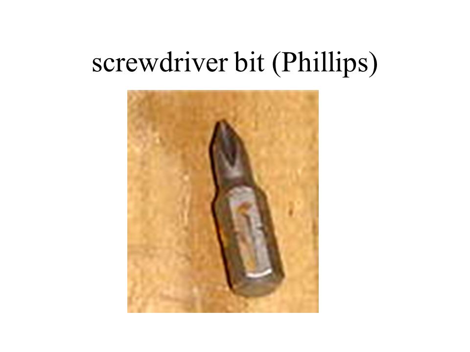 screwdriver bit (Phillips)