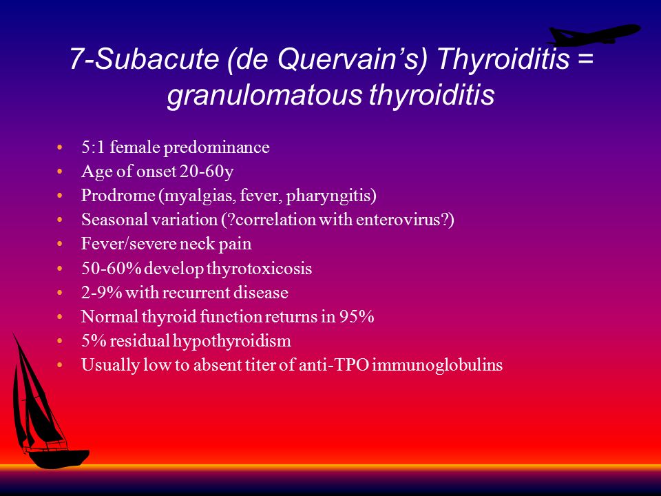 de quervain s thyroiditis symptoms treatment