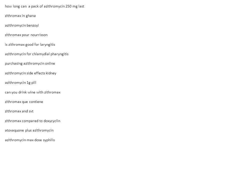 z pack and wine azithromycin