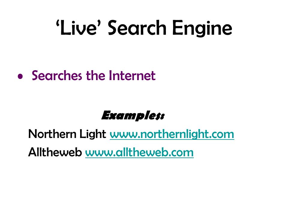 Internet Searching Part I Search Engine Types Searching Techniques. ppt download