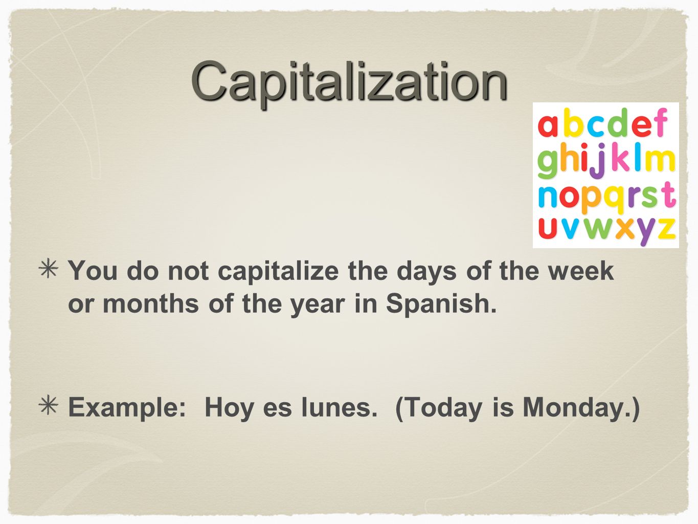 Days Months And Dates Spanish Calendar The Spanish Calendar Starts On Monday Lunes And Ends On Sunday Domingo Ppt Download