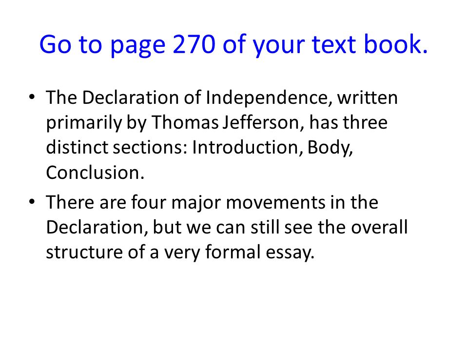 declaration of independence essay conclusion
