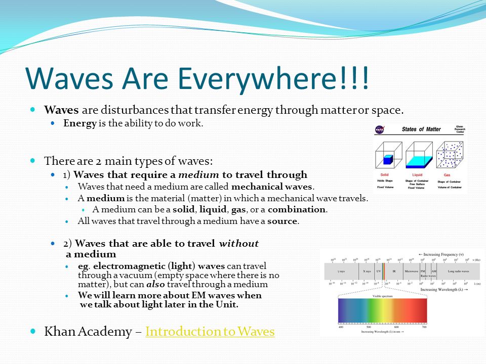 Types of Waves and Their Properties. Questions of the Week What is a wave? What of waves are there? hysics/vibration-and- - ppt download