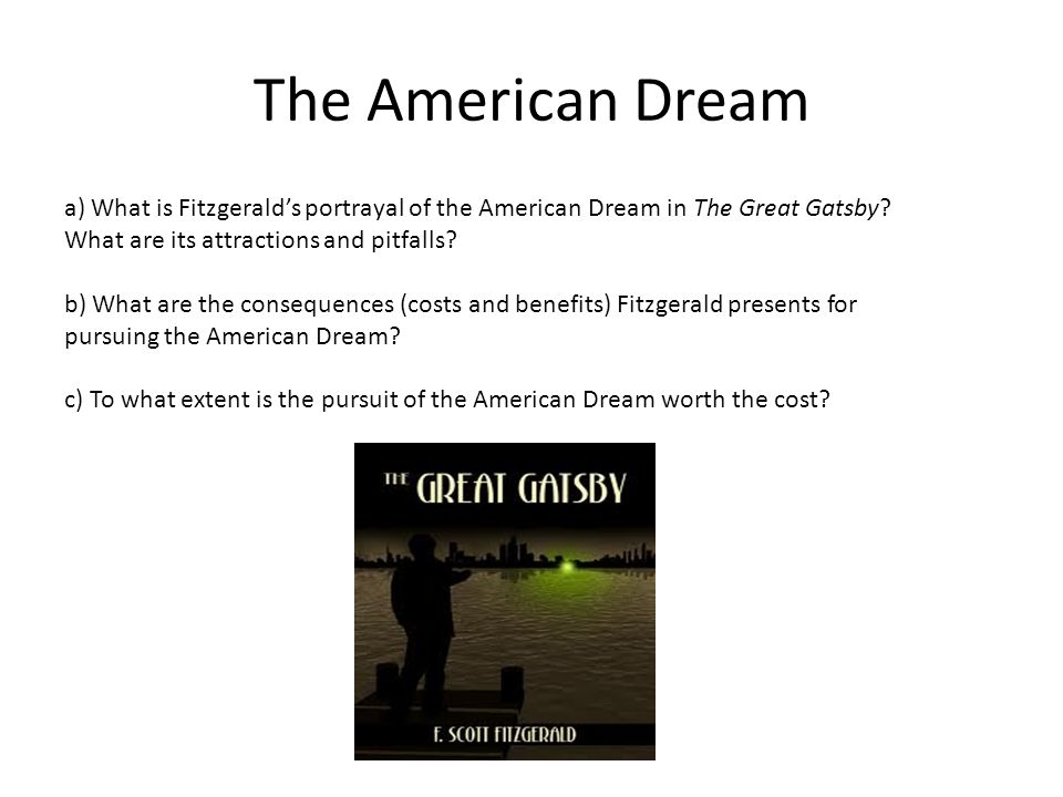 the great gatsby and the american dream essay