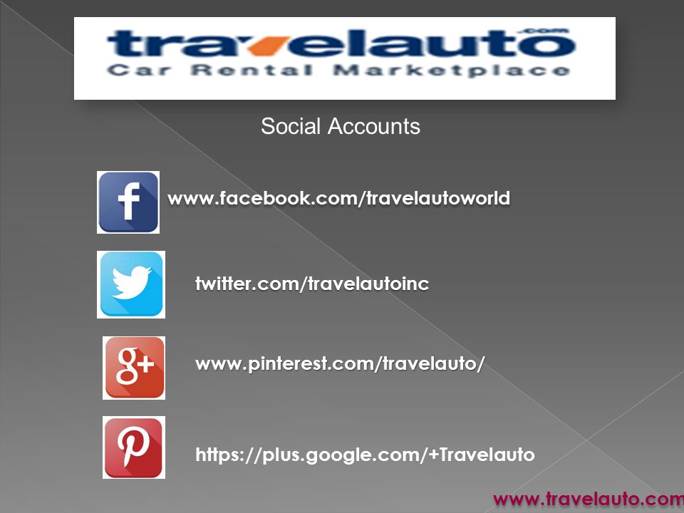 Social Accounts   twitter.com/travelautoinc