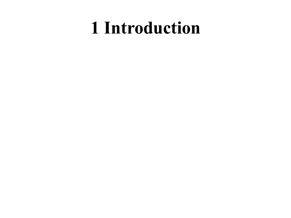 1 Introduction
