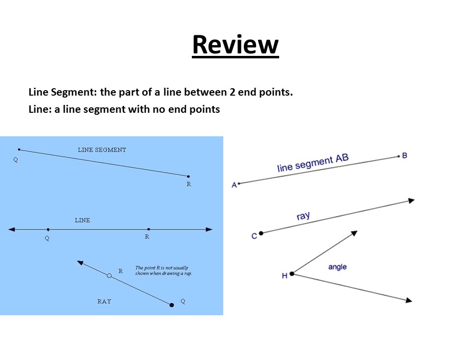 How to label a line segment in geometry