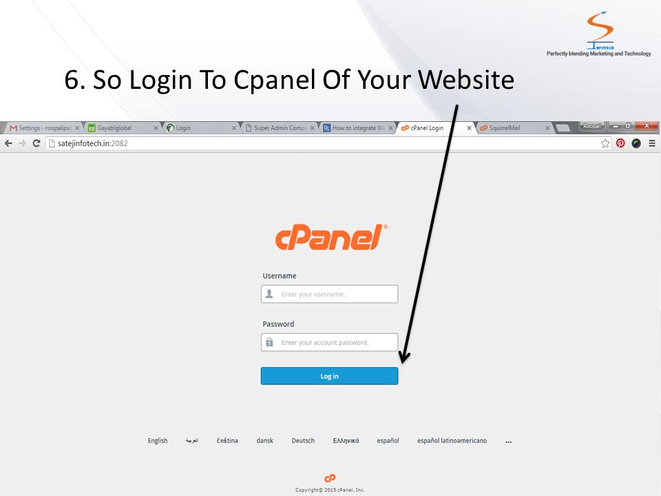6. So Login To Cpanel Of Your Website