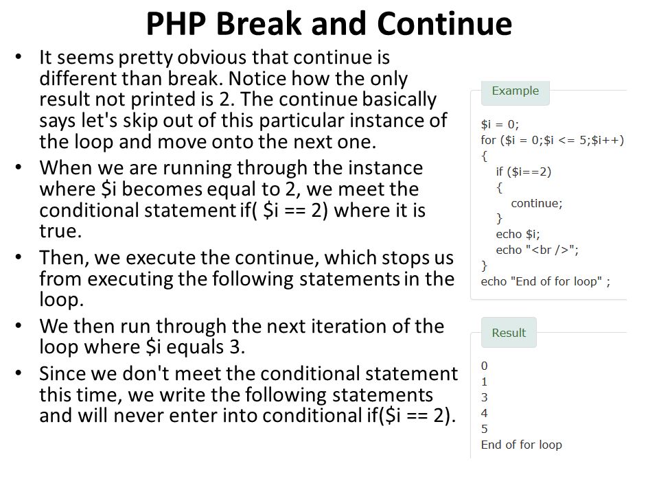 Difference Between Break And Continue Design Corral Difference Between Break And Continue Design Corral