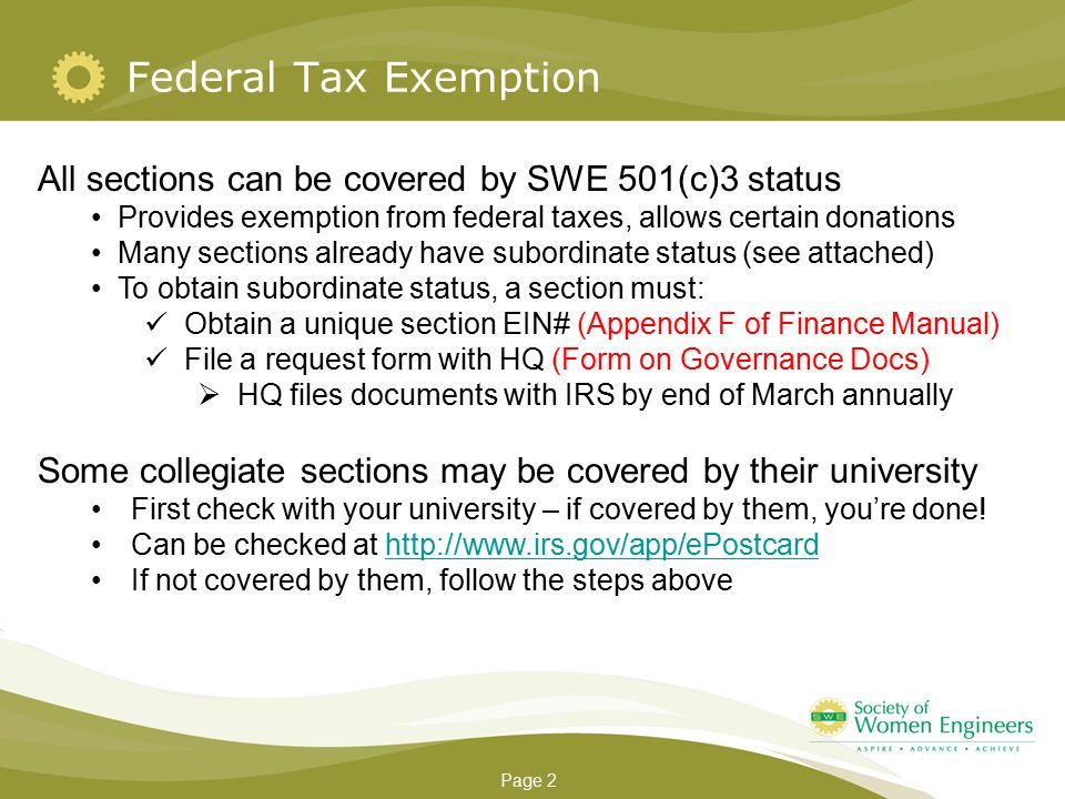Swe Your Ein And The Irs Penny Wirsing Fy14 Treasurer