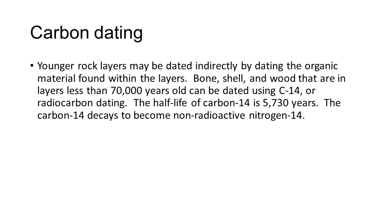 carbon dating rock layers